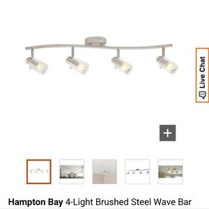 Hampton Bay 4-light Wave Bar Halogen Track